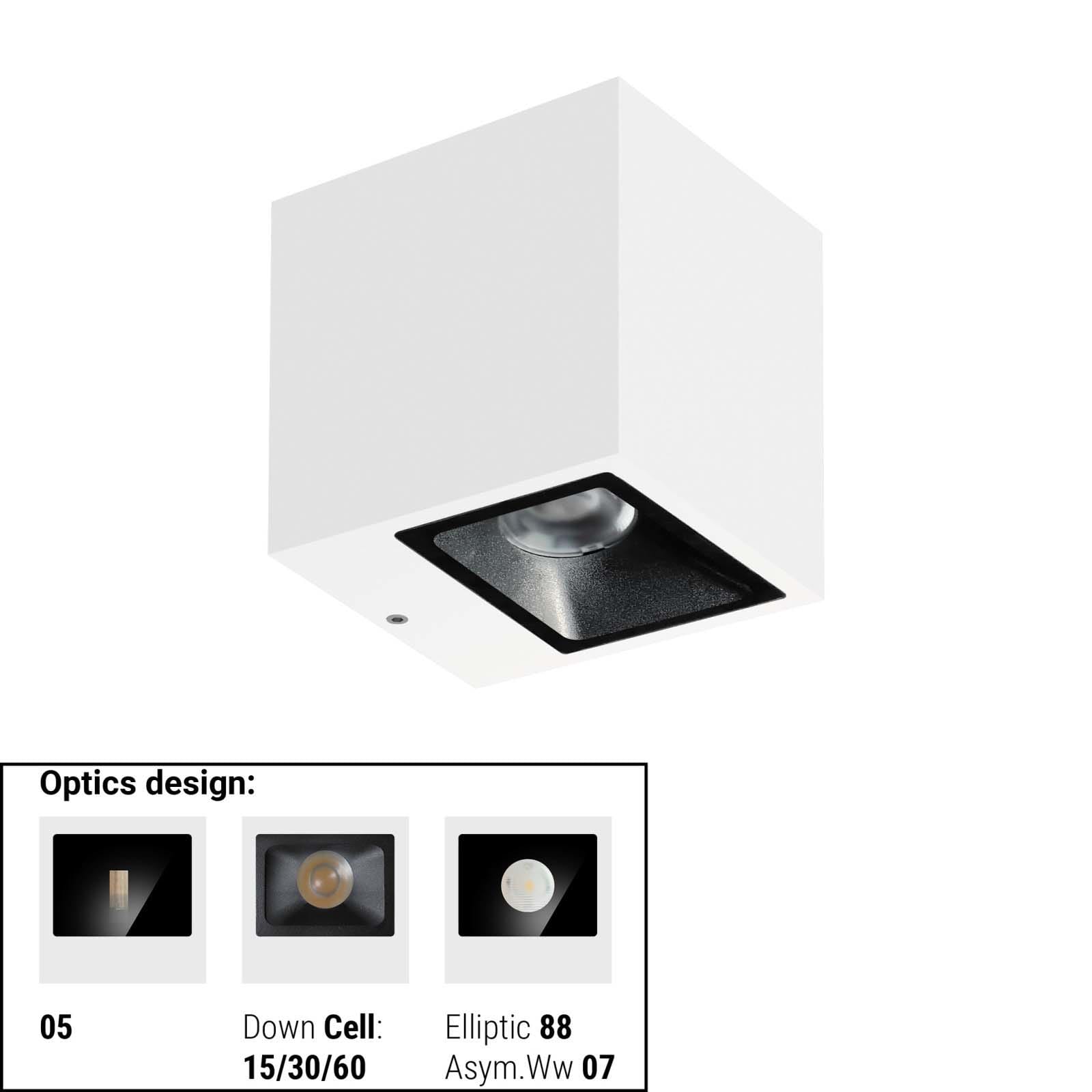 LINEA LIGHT (ILED) - ILD76584W07 CUBIT 16 1L MONO 8,7WAC ON/OFF BG