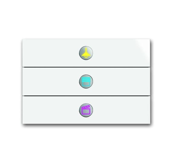 ABB SPA - ABBEJ 349 0 6342-24G-101,INTER 3 TASTI BIANCO LUCIDO