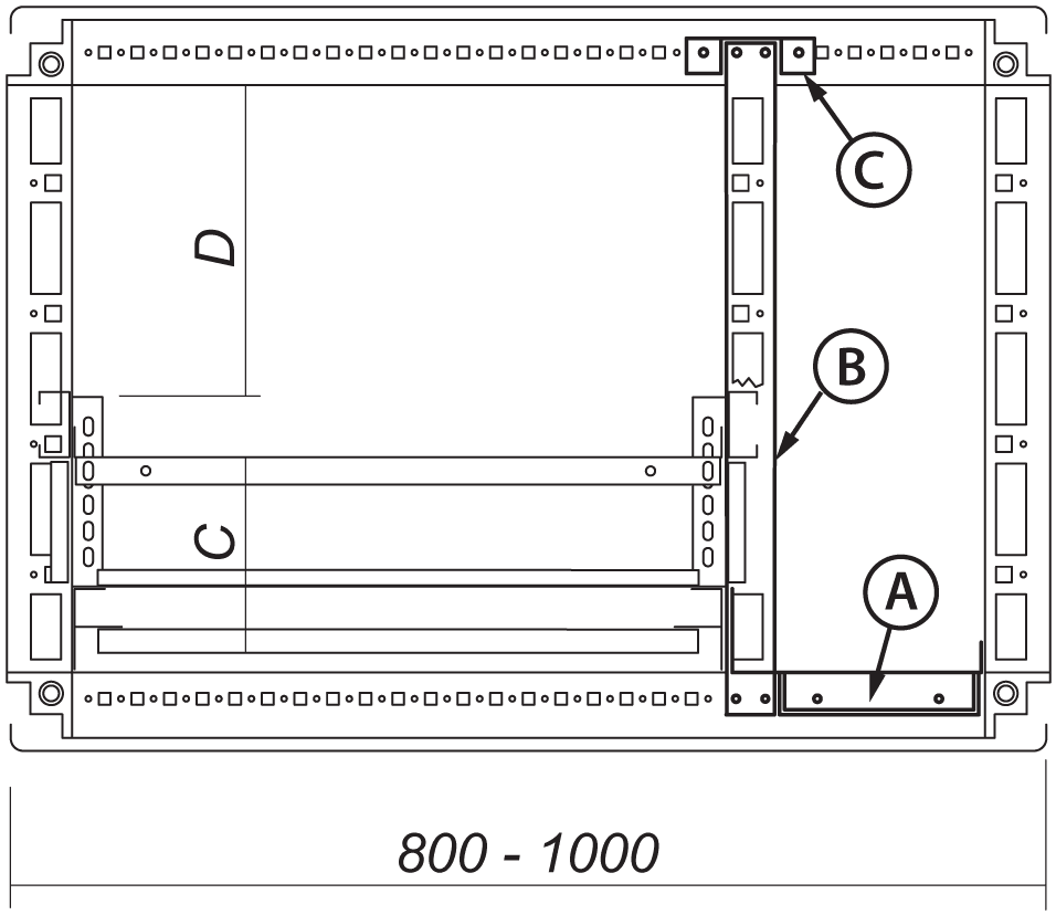 DKC-RAMBLOCK - RMBR5PFI2050 MODULARITA INT.CON FASCIA LAT.