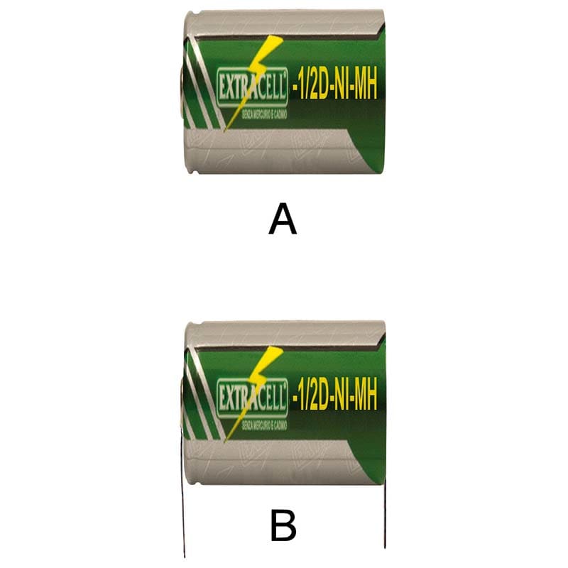 ELCART DISTRIBUTION - ERT300039600 NI-MH 1/2 D  1,2V 3500MA CON TERM