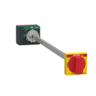 SCHNEIDER ELECTRIC - SNRLV426933T Manovra rotativa rinviata, ComPacT NSXm, manovra rossa su fronte giallo, lunghezza 200albero da mm a 600mm, IP54