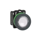 SCHNEIDER ELECTRIC - SNRXB5FW31M5 Harmony XB5, pulsante luminoso bianco Ø30 filopannello, ad impulso, plastica, LED universale, 230Vac, NO+NC