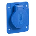 SCHNEIDER ELECTRIC - SNRPKS62B Presa da incasso Schuko 10/16A 250V 2P+T lat.grigia 65x85