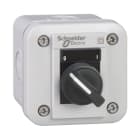 SCHNEIDER ELECTRIC - SNRXALE1345 Pulsantiera, Harmony XALE, selettore, per XB7 22mm, 2 posizioni, plastica, grigio,con marcatura bianca O-I, 1NO + 1NC
