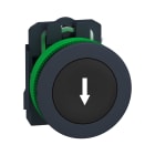 SCHNEIDER ELECTRIC - SNRXB5FA3351 Harmony XB5, pulsante nero con marcatura "freccia" filopannello, in plastica, ad impulso, Ø30 1NO