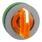 SCHNEIDER ELECTRIC - SNRZB5FK1753C0 FLUSH MOUNTED ORANGE ILLUM SELECTOR SWITCH HEAD 3 POS RETURN LEFT TO CENTER