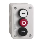 SCHNEIDER ELECTRIC - SNRXALE3251 Pulsantiera completa, Harmony XALE, in plastica, grigio chiaro, 3 pulsanti a filo ghiera con marcatura, 22 mm, ritorno a molla