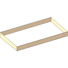 FRIGERIO CARPENTERIE - FRIALP FTB20 FERMAPIEDE LEGNO COMPL. Lu2,0m xpo.ALP F135