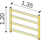 FRIGERIO CARPENTERIE - FRIALP MP F5 NF MONTAN.VERTIC. TERM. 4G XPO.ALP F135