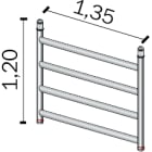 FRIGERIO CARPENTERIE - FRIALP MV F4 NF MONTAN.VERTIC. INTER. 4G XPO.ALP F135