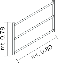 FRIGERIO CARPENTERIE - FRIPOK 1/2 SPAL MEZZO.MONTAN.VERTIC. 3GR XPO.POK