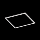 NOVALUX SPA - NOX104704.01 FRAME PANEL TL: Diffusore opale sporgente rispetto al piano del soffitto. Pannello di chiusura da forare per il passaggio cavo di alimentazione. Garan