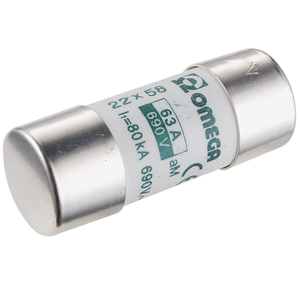 OMEGA FUSIBILI SPA - OMFAMS258463 FUS 22X58 63A AM 500V