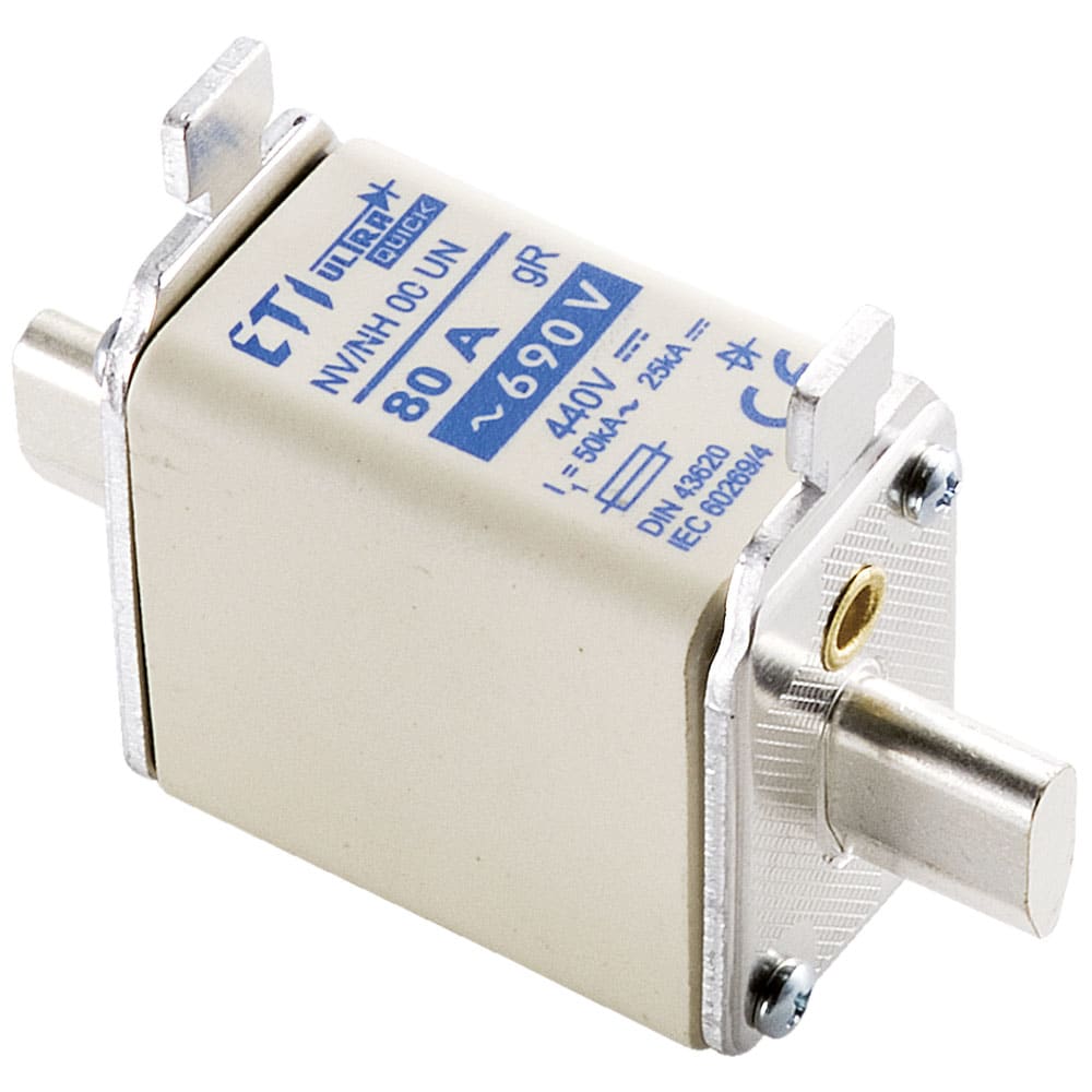 OMEGA FUSIBILI SPA - OMFNH00U080 FUS NH00 FF/GR 80A 690V