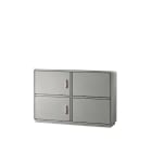 CONCHIGLIA - CON077136216 Serie GRAFI 12 - Armadio in vetroresina, 2 vani, IP55, dimensioni 1120 x 1150 x 460 mm (AxBxP)