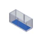 CONCHIGLIA - CON095771424 Acc. per Serie GRAFI 12 - Setto inferiore, profondità 330 mm, versione con membrane passacavi