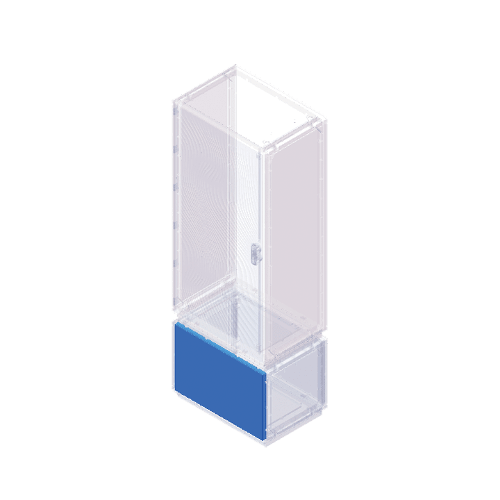 CONCHIGLIA - CON095778023 Acc. per Serie GRAFI 5 - Kit pannello frontale vano zoccolo + traversa, altezza 490 mm