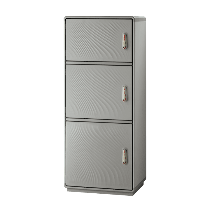 CONCHIGLIA - CON078519303 Serie GRAFI 5 - Armadio in vetroresina, 3 vani, IP44, dimensioni 1840 x 580 x 460 mm (AxBxP)