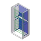 CONCHIGLIA - CON095777876 Acc. per Serie GRAFI 7 - Kit 4 staffe e piastra in acciaio per cestello cod. 095777827, prof. 460 mm