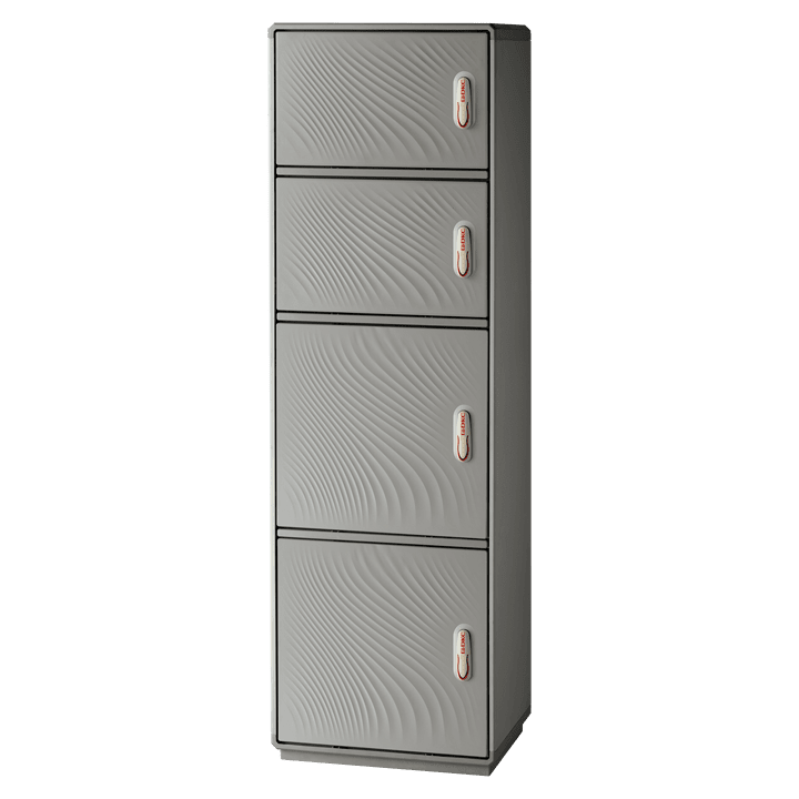 CONCHIGLIA - CON077709400 Serie GRAFI 7 - Armadio in vetroresina, 4 vani, IP55, dimensioni 1840 x 685 x 330 mm (AxBxP)