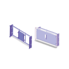 CONCHIGLIA - CON095779872 Acc. per Serie GRAFI 9 - Cestello per alloggiamento interruttori scatolati, altezza vano 658 mm