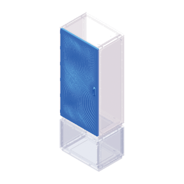 CONCHIGLIA - CON095778973 Acc. per Serie GRAFI 9 - Kit anta vano, altezza 1180 mm, altezza vano 1130 mm