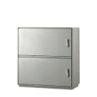 CONCHIGLIA - CON078915204 Serie GRAFI 9 - Armadio in vetroresina, 2 vani, IP44, dimensioni 940 x 910 x 460 mm (AxBxP)