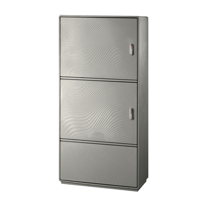 CONCHIGLIA - CON078909280 Serie GRAFI 9 - Armadio in vetroresina, 2 vani + zoccolo, IP44, dim. 1840 x 910 x 330 mm (AxBxP)