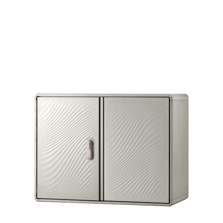 CONCHIGLIA - CON078914918 Serie GRAFI 9 - Sopralzo per armadio in vetroresina, IP44, dimensioni 685 x 910 x 460 mm (AxBxP)