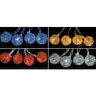 GIOCOPLAST NATALE SP - GCP14212234 10 SFERE METALLO INTRECCIATO A BATTERIA