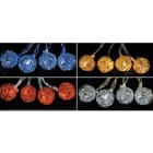 GIOCOPLAST NATALE SP - GCP14212234 10 SFERE METALLO INTRECCIATO A BATTERIA