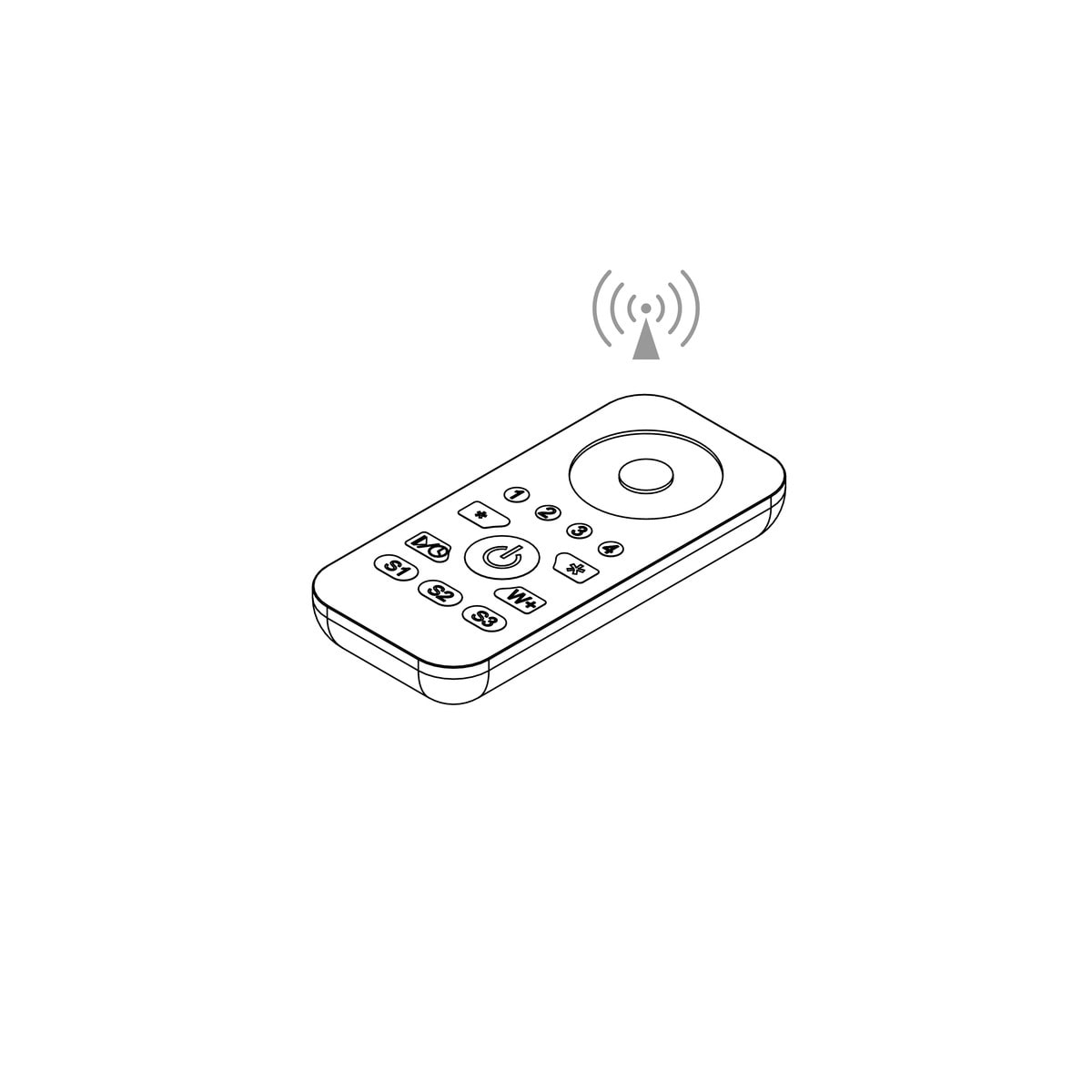 NOVALUX SPA - NOX16906.99 LUXCONTROL: TELECOMANDO BIANCO 4 ZONE