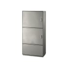 CONCHIGLIA - CON078518297 Serie GRAFI 5 - Armadio in vetroresina, 2 vani + zoccolo, IP44, dim. 1390 x 580 x 460 mm (AxBxP)