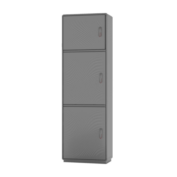 CONCHIGLIA - CON078909314 Serie GRAFI 9 - Armadio in vetroresina, 3 vani, IP44, dimensioni 1840 x 910 x 330 mm (AxBxP)