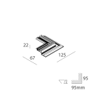 NOVALUX SPA - NOX104011.99 PROFILO ANGOLARE INTERNO giunti lineari inclusi, Veletta per controsoffitti in cartongesso da realizzare mediante profilo strutturale in alluminio. Ga