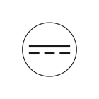 CEMBRE SPA - CEM703001 ETICHETTA ADESIVA PER APPARECCHIATURE CS-DCW, SIMBOLO BIANCO CORRENTE CONTINUA, DIMENSIONE 16mm