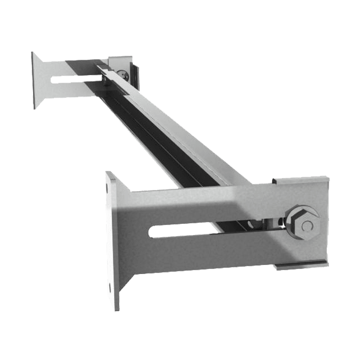 DKC-RAMBLOCK - RMBRZDGR80 Profino DIN a Omega 35x15 mm regolabile, completa di supporti, larghezza 800 mm, confezione 1 pezzo