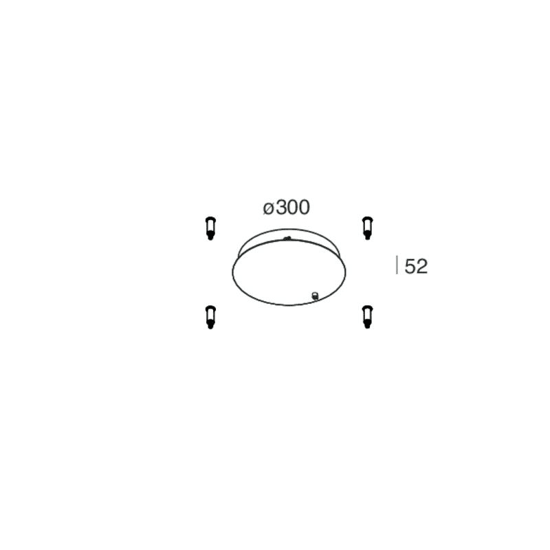 NOVALUX SPA - NOX109717.01 HALOS SPOT: ROSONE-N ON/OFF BI