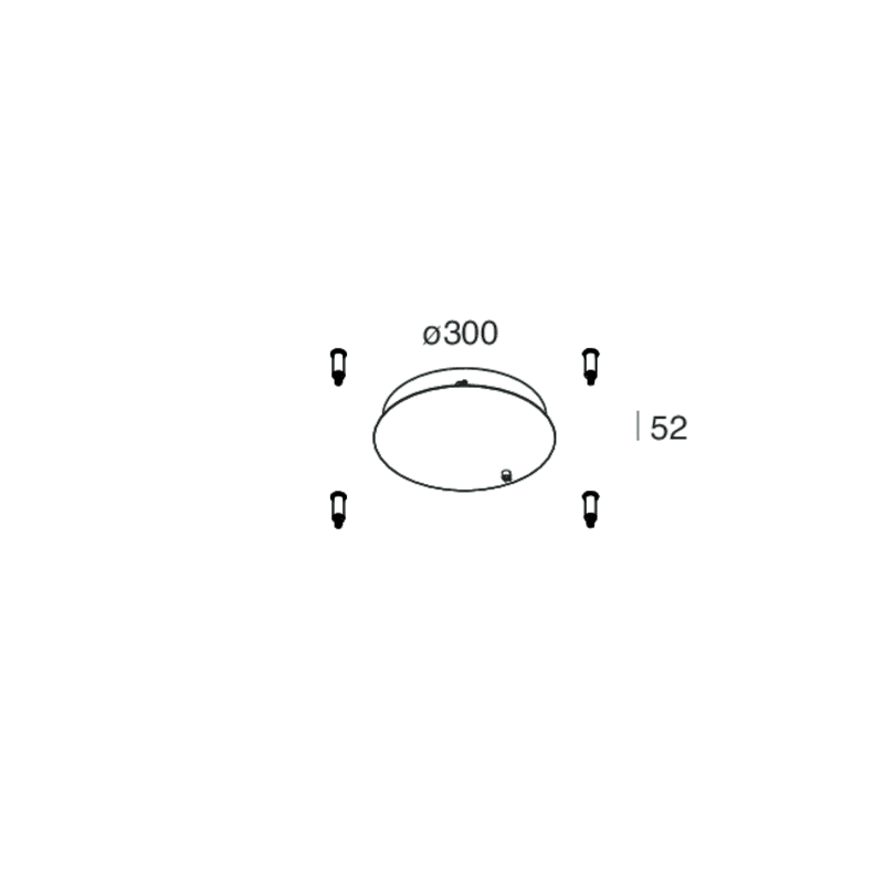 NOVALUX SPA - NOX109717.20 HALOS SPOT: ROSONE-N ON/OFF CAF