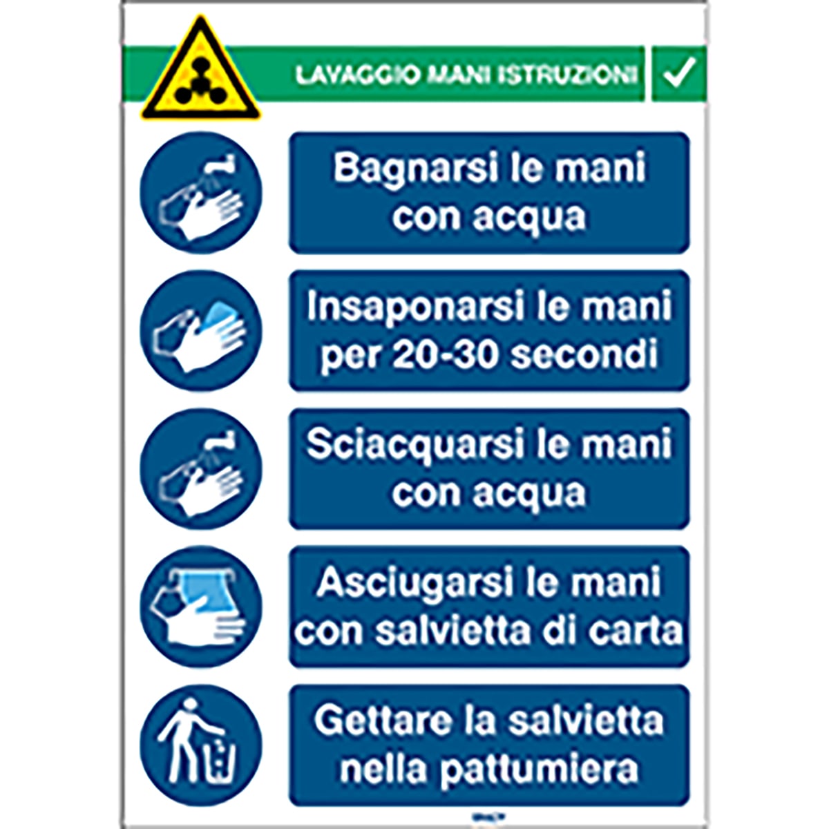 BRADY ITALIA - MOD306828 HANDWASH-INST-IT 1-SEGNALE