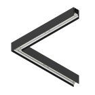 NOVALUX SPA - NOX108663.02 PROFILO LED ANGOLARE 90?: Sistema LED angolare installabile singolo o in fila continua. Profilo in lega di alluminio verniciato. Alimentazione elettro