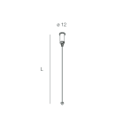 NOVALUX SPA - NOX1086A1.99 HERO: SOSP.L3000 1PZ TESTA W.G.ALTO