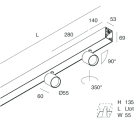 NOVALUX SPA - NOX108692.01 HERO: 2FAR F34 2X13W 4K 1120 BI