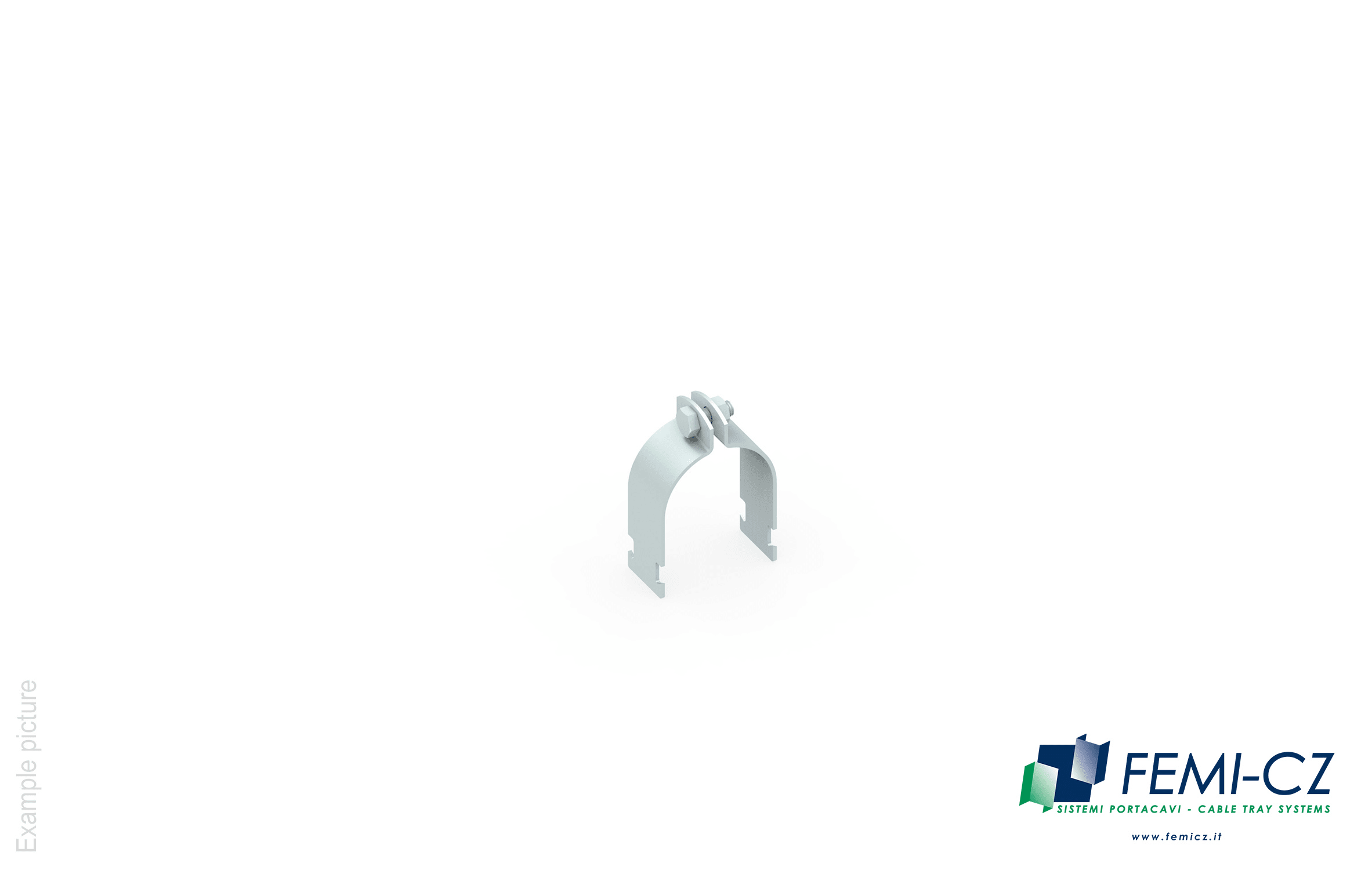 FEMI-CZ SPA - FCZA0E75XXX040ME COLLARE FISSACAVO-TUBO 1 1/2 M8X20 E