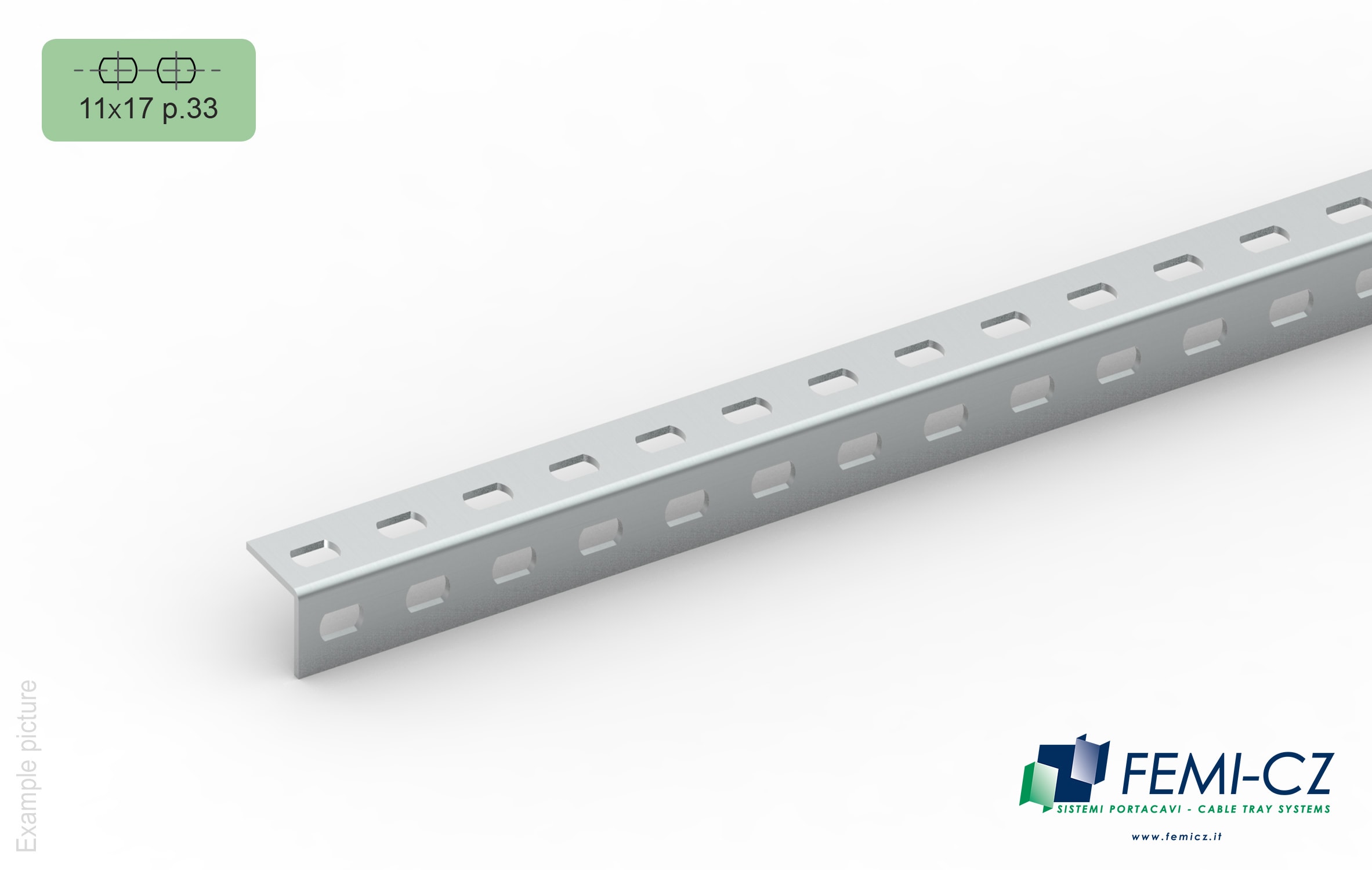 FEMI-CZ SPA - FCZA0S32G3K050Q PROFILATO 32-L 11/33 50X50-3.0 3M S