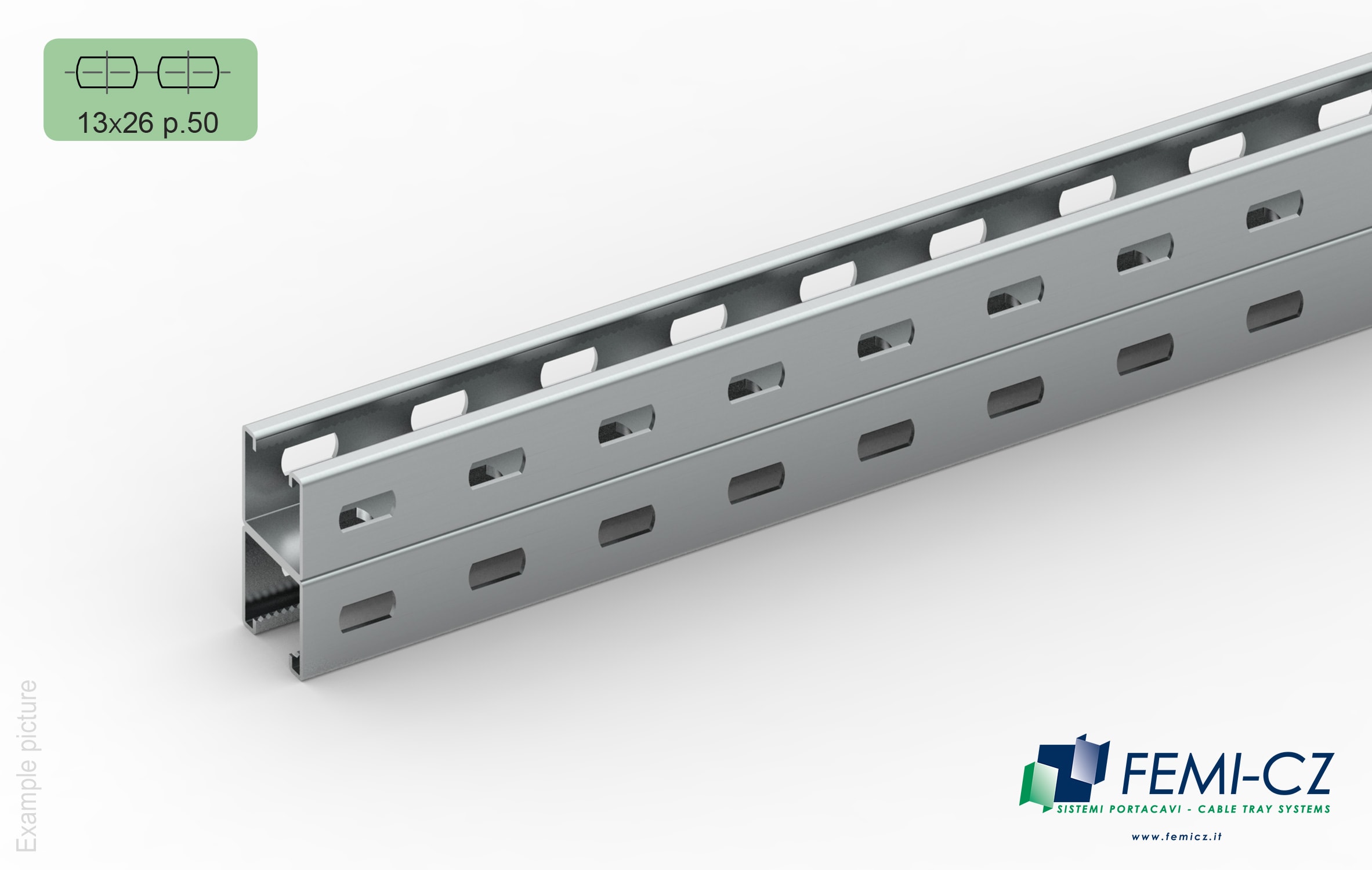 FEMI-CZ SPA - FCZA0S43S3I040P PROFILATO 2X UR1 FORATO 40X80-2.5 3M S