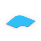 FEMI-CZ SPA - FCZA3V10G1P400D COPERCHIO CURVA 90 ORIZZ. 400-R=100 V