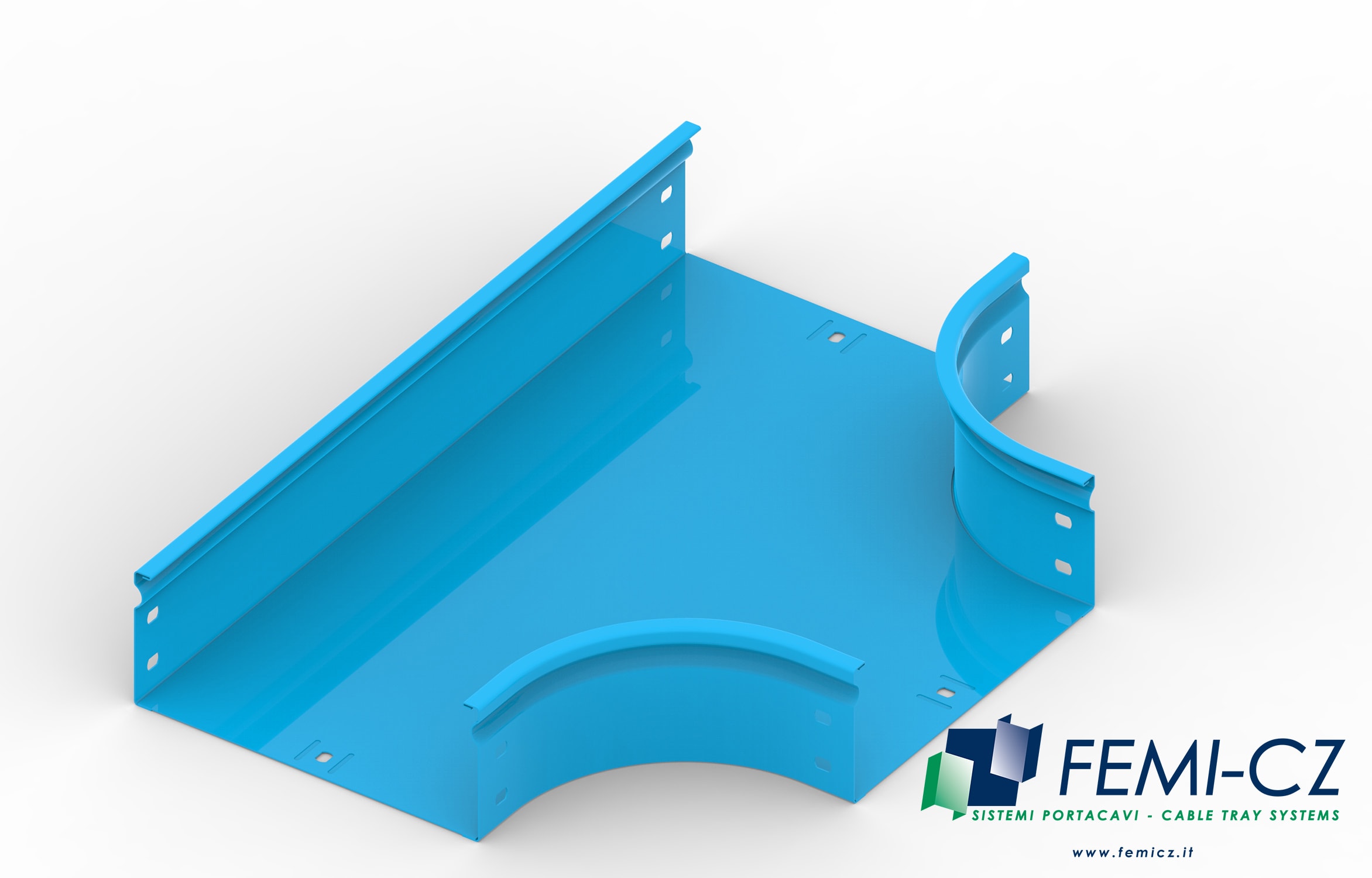 FEMI-CZ SPA - FCZA3V15F1C400F DERIVAZIONE T ORIZZ. 400X75-R=100 V