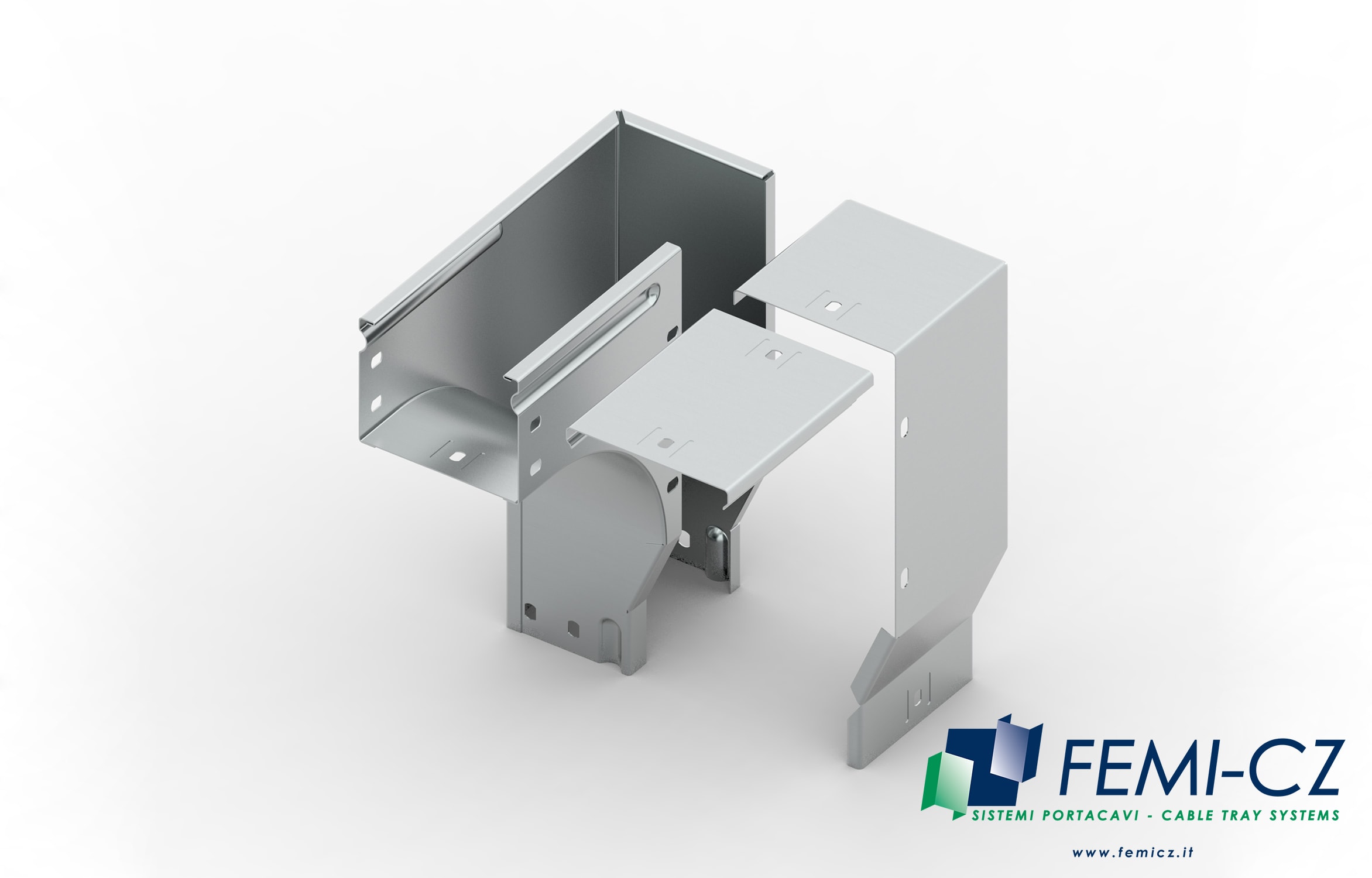 FEMI-CZ SPA - FCZA3S41F1C100D CURVA SGHEMBA 90 SX BAS. 100X75-R=100 S