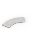 STEEL LINE CMS SRL - SFZ2Z11P600 COPERCHIO CURVA 45 PIANA 600X15 Z